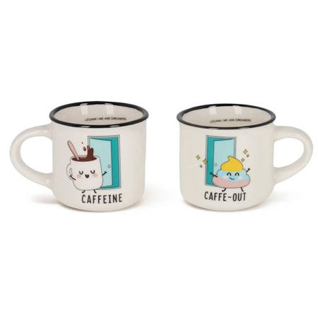 Εικόνα της Φλιτζάνια Legami set 2τεμ. Espresso for Two - Poo New Bone China VMM0019