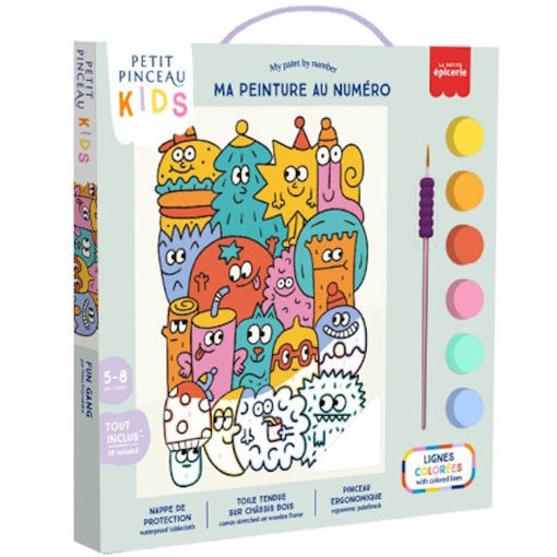 Εικόνα της Σετ ζωγραφικής La Petite Epicerie Petit Pinceau Kids - Fun Gang 351009