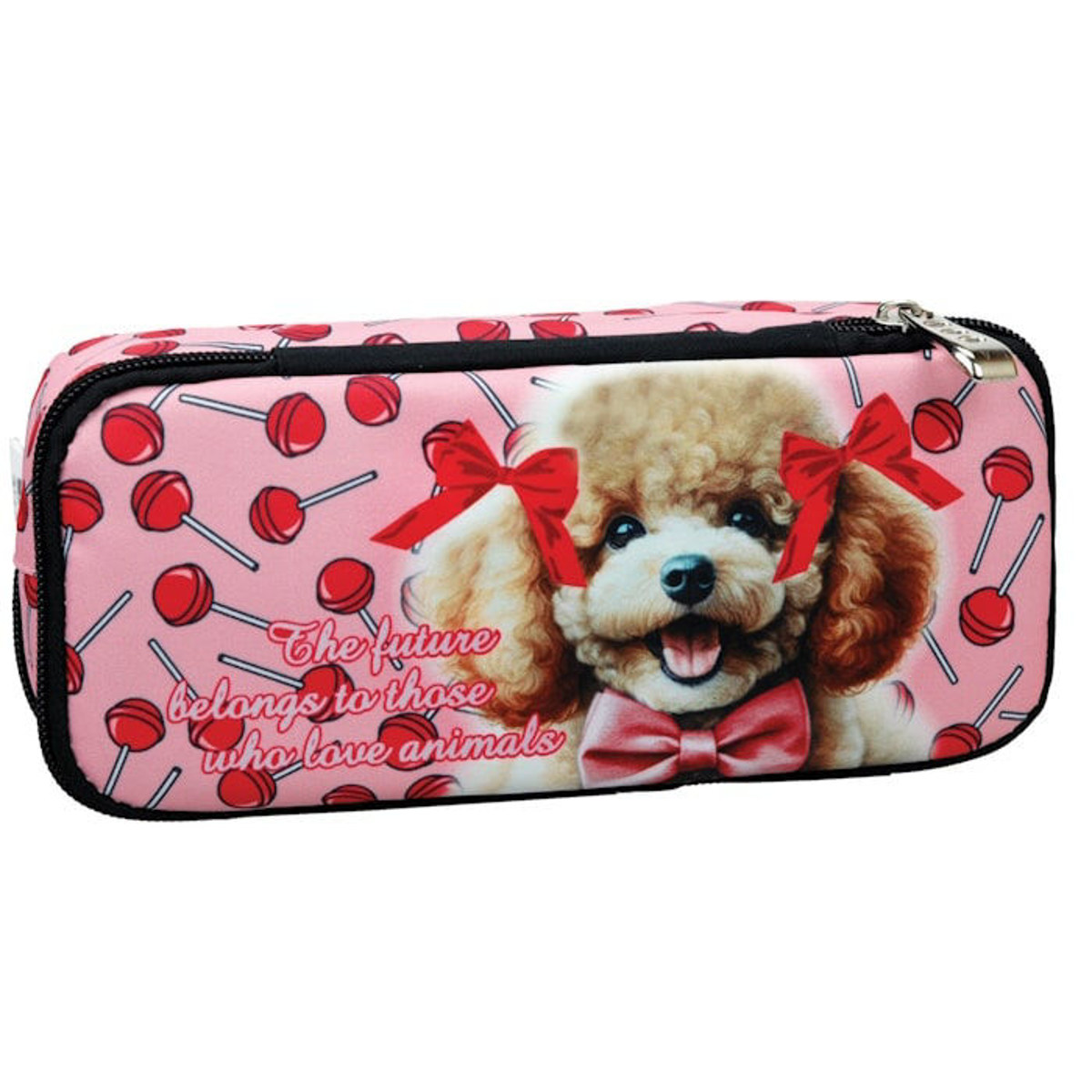 Εικόνα της Κασετίνα βαρελάκι Back Me Up Love Poodle 357-21141