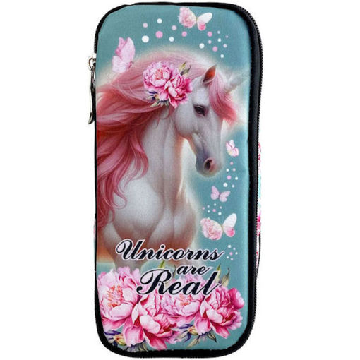 Εικόνα της Κασετίνα βαρελάκι Back Me Up Butterfly Unicorn 357-25141