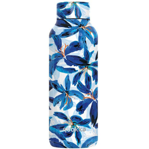 Εικόνα της Θερμός ανοξείδωτος Quokka Stainless Steel Solid - Blue Hibiscus 510ml 12170