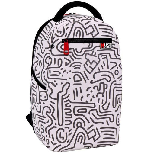 Εικόνα της Τσάντα σακίδιο Must Team Art Gray Doodle 000586991