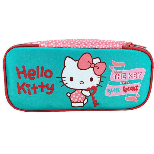 Εικόνα της Κασετίνα βαρελάκι Gim Hello Kitty Sweetheart 335-74144