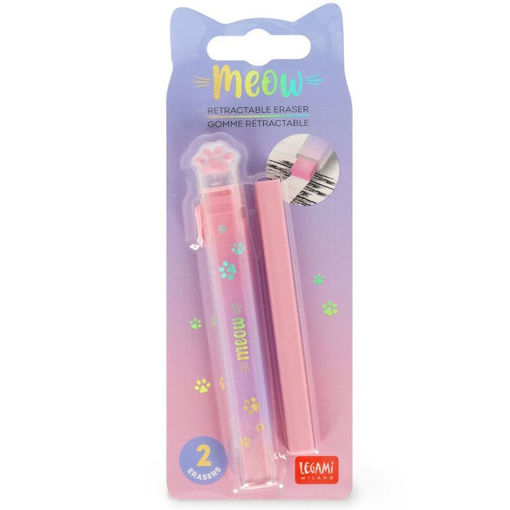 Εικόνα της Ανασυρόμενη Γόμα Legami kitty Meow with Refill VSERP0001