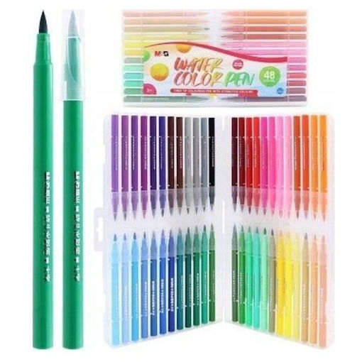 Εικόνα της Μαρκαδόροι πινέλου M&G 48τεμ. Soft Washable ACP901CF