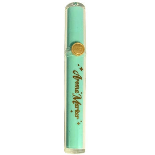 Εικόνα της Μαρκαδόρος Υπογράμμισης M&G Aroma Glitter Τιρκουάζ με άρωμα Lemon