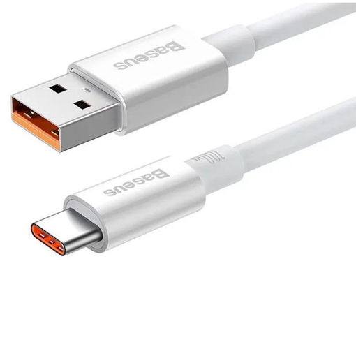 Εικόνα της Καλώδιο Baseus Superior USB 2.0 Cable USB-C male - USB-A male 100W Λευκό 1m P10320102214-01
