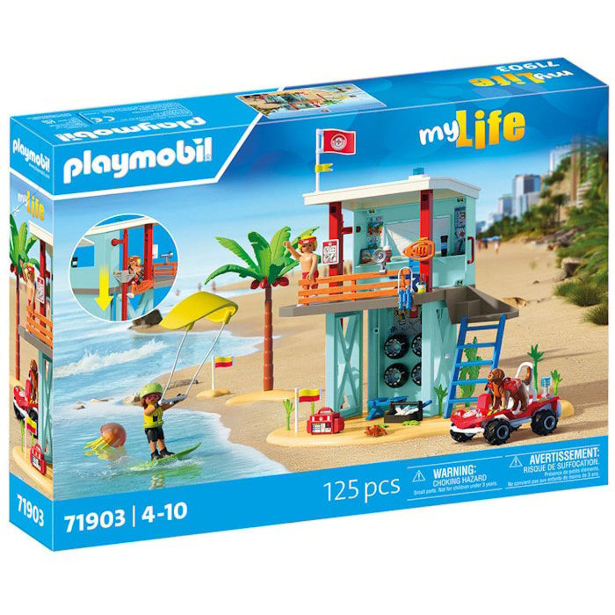 Εικόνα της Playmobil My Life Πύργος ναυαγοσώστη και όχημα παραλίας 71903