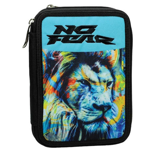 Εικόνα της Κασετίνα διπλή γεμάτη No Fear Fluo Lion 348-45100