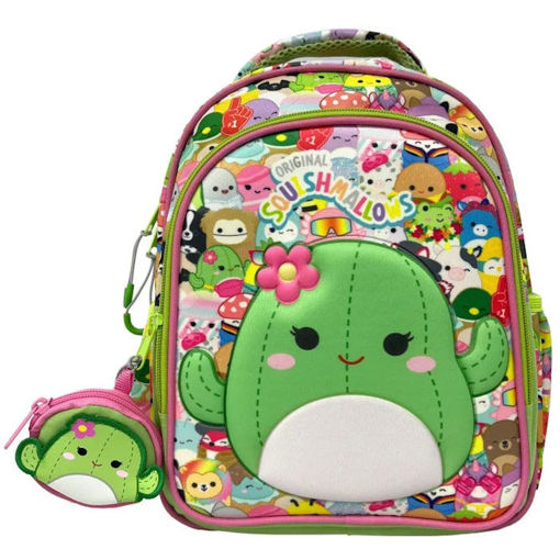 Τσάντα νηπιαγωγείου Gim Squishmallows Cactus 363-32054 με σχέδιο κάκτο – Barcode EAN 5204549174078 – Lichnaribooks