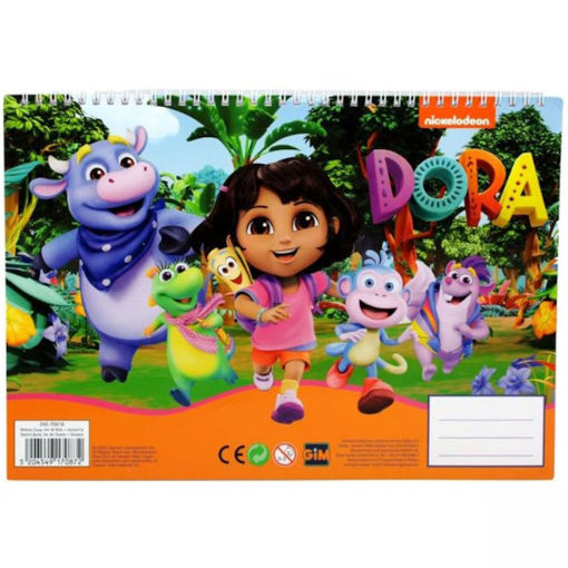 Εικόνα της Μπλοκ ζωγραφικής Gim 40φ. Dora the Explorer 
 33x23cm. 345-70416