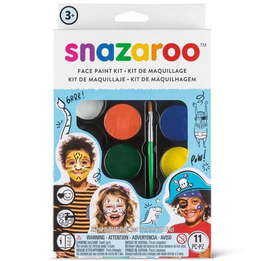 Εικόνα της Χρώματα προσώπου Snazaroo Σετ Face Painting Painting Adventure 8+2τμχ. L1180103
