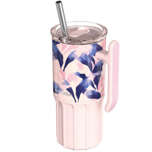 Εικόνα της Θερμός Ανοξείδωτος Quokka Blue Feather με βάση απο σιλικόνη 720ml 40090