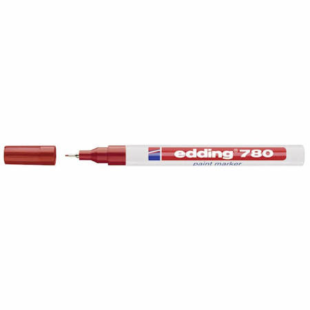 Εικόνα της Μαρκαδόρος Λαδιού Edding 780/2 Extra fine κόκκινος