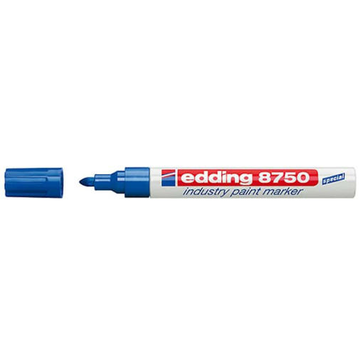 Εικόνα της Μαρκαδόρος edding 8750 industry paint μπλε λαδιού 2-4mm