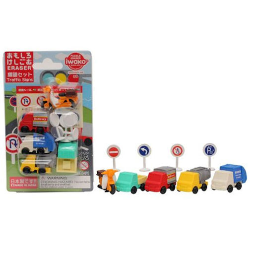 Εικόνα της Γόμα 3D Iwako Traffic Set ER-BRI055