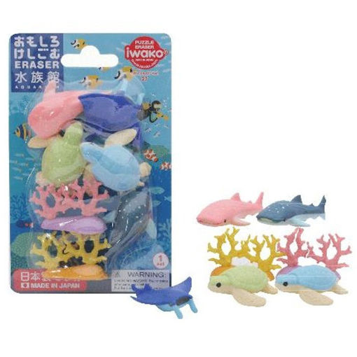 Εικόνα της Γόμα 3D Iwako Aquarium Set ER-BRI031