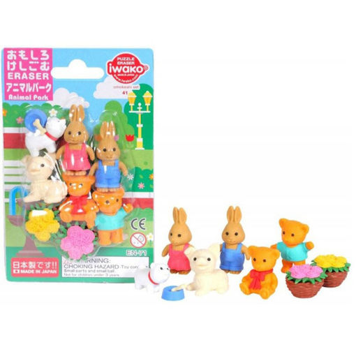 Εικόνα της Γόμα 3D Iwako Animal Park Set ER-BRI061