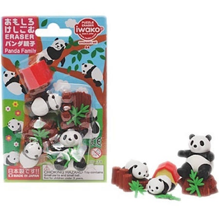 Εικόνα της Γόμα 3D Iwako Panda Set ER-BRI059