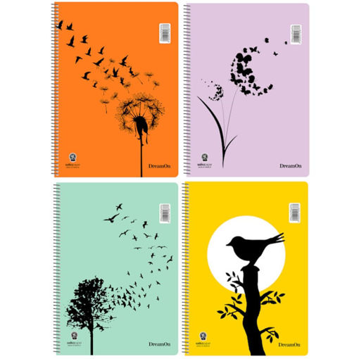 Εικόνα της Τετράδιο Salko Dream on 2θεμ. 21x29cm 5877 ( 4 διάφορα σχέδια* )