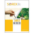 Εικόνα της Ετικέτες Sorex αυτοκόλλητες λευκές 70x29,7mm 070029