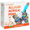 Εικόνα της Μαρκαδόροι Ακρυλικοί Y-Plus Allsurf Σετ 24 Χρωματων AP240200