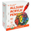 Εικόνα της Μαρκαδόροι Ακρυλικοί Y-Plus Allsurf Σετ 40 Χρωματων AP240500