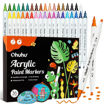 Εικόνα της Μαρκαδόρος Ohuhu Acrylic Paint 36τμχ. Markers Cotton-core Fine & Dot  Y30-80601-76