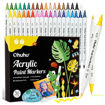 Εικόνα της Μαρκαδόρος Ohuhu Acrylic Paint 36τμχ. Markers Cotton-core Brush & Fine Y30-80601-74