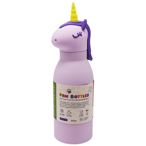 Εικόνα της Μπουκάλι Θερμός Metron kids Unicorn 420ml. 246.094862