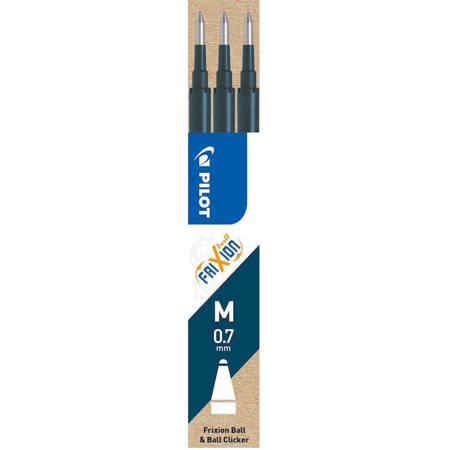 Εικόνα της Ανταλλακτικό Frixion Pilot 0.7mm μαύρο-μπλε 3τεμ. BLS-FR7-S3P
