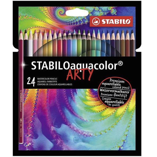 Εικόνα της Ξυλομπογιές Stabilo Aquacolor Arty 24τεμ. 1624/1-20