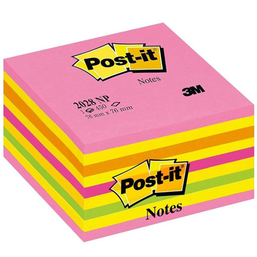 Εικόνα της Κύβος αυτοκόλλητος 3M 76x76cm 450φ. 2028-NP neon χρώματα