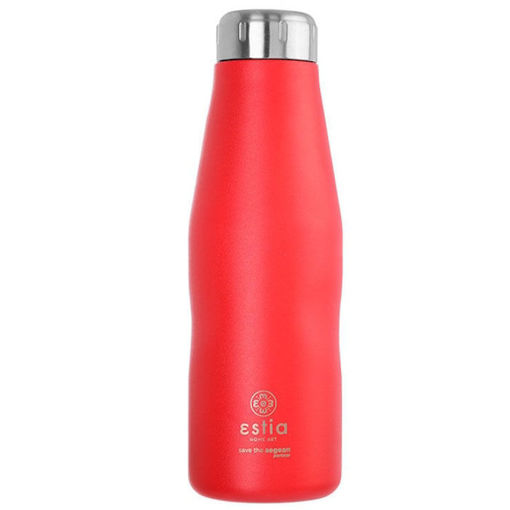 Εικόνα της Θερμός ανοξείδωτος Estia Travel Flask Save The Aegean 500ml Scarlet Red 01-8543