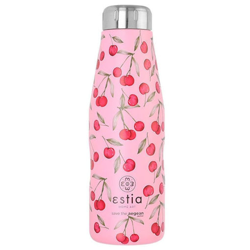 Εικόνα της Θερμός ανοξείδωτος Estia Travel Flask Save The Aegean 500ml Cherry Rose 01-16647