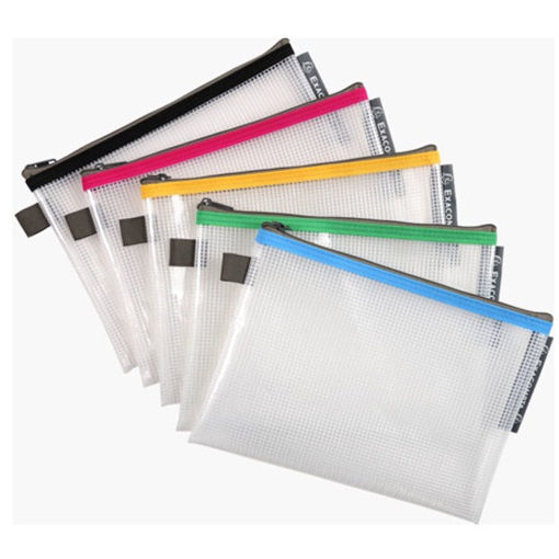 Εικόνα της Φάκελος με φερμουάρ Α5 Ass Exacompta (διάφορα χρώματα)