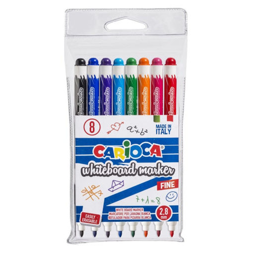 Εικόνα της Μαρκαδόροι πίνακα Carioca σετ 8 χρώματα 2.8mm 42920