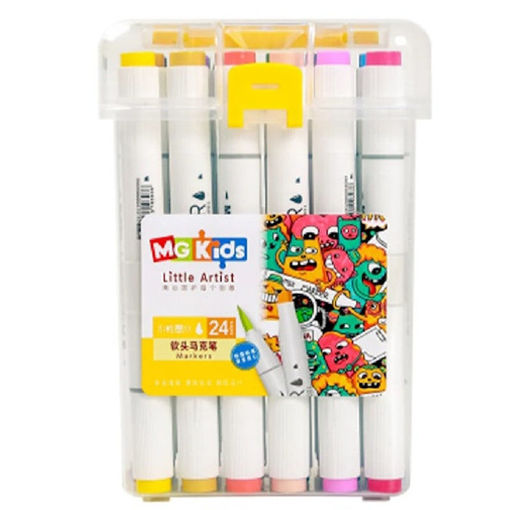 Εικόνα της Μαρκαδόροι M&G kids Liitle Artist Soft Brush 24τμχ. APMV8033