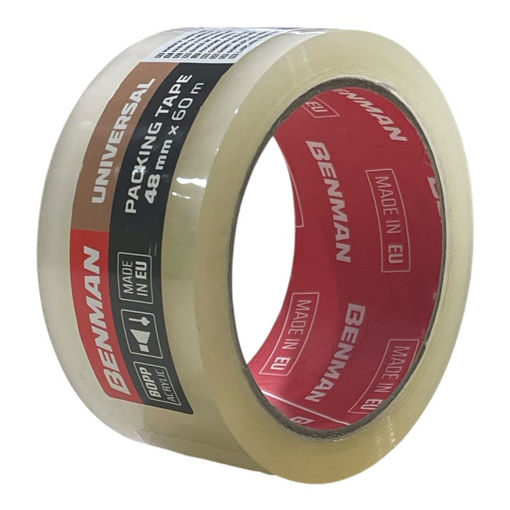 Εικόνα της Ταινία συσκευασίας Benman διάφανη αθόρυβη 48mmx60m