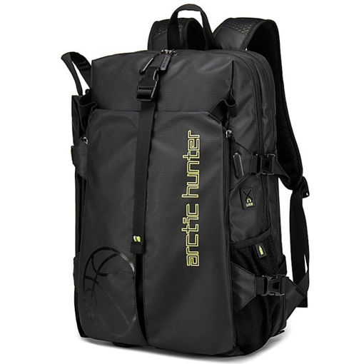 Εικόνα της Σακίδιο πλάτης Arctic Hunter με θήκη μπάλας & laptop 26L μαύρη B00391