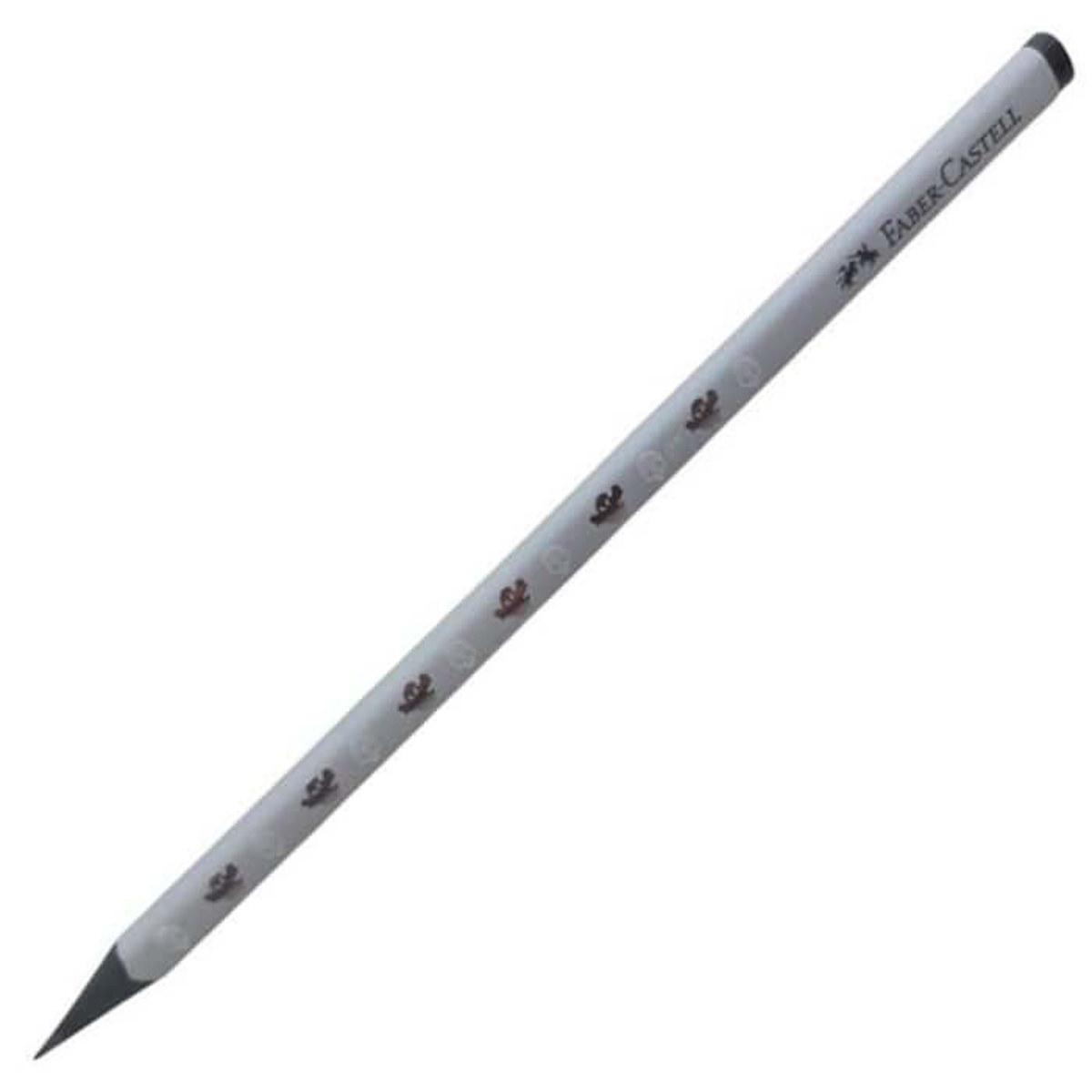 Μολύβι Faber-Castell τριγωνικό HB σε μαύρο με σχέδιο Halloween και εργονομικό σχήμα