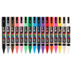 Εικόνα της Μαρκαδόροι Posca Brush set 16 τεμαχίων Uni
