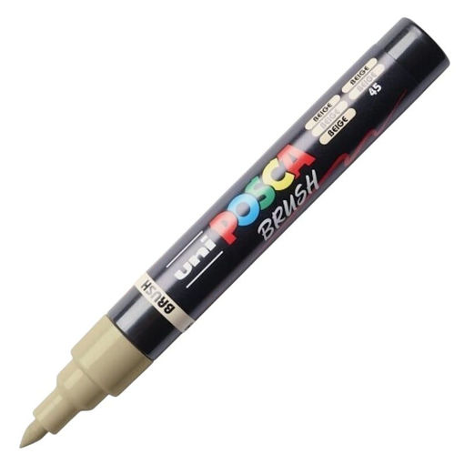 Εικόνα της Μαρκαδόροι Posca Brush PC-5BR Beige 45