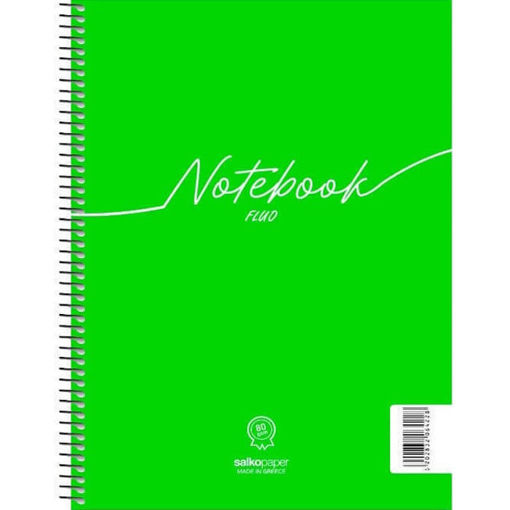 Εικόνα της Τετράδιo σπιράλ Salko 3θεμ. Notebook Fluo 21x29cm Διάφορα Χρώματα 6428