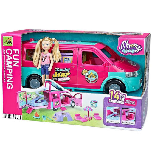 Εικόνα της Τροχόσπιτο σετ με κούκλα Luna 000623149