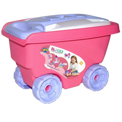 Εικόνα της Τουβλάκια σε καρότσι Luna 42τεμ. ροζ 000623211