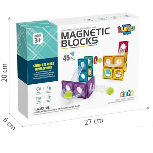 Εικόνα της Μαγνητικά Τουβλάκια Luna 45τεμ. 000623351