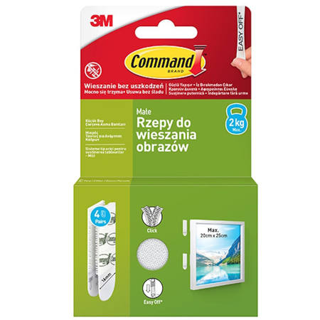 Εικόνα της Ταινίες Command 17202 white 1.8 kgr. 8τεμ. 3M