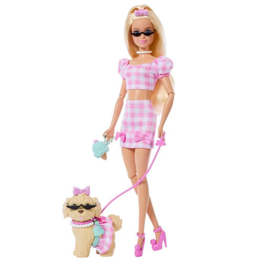 Εικόνα της Barbie Mattel και Σκυλάκι ασορτί εμφάνιση κούκλα JFP36