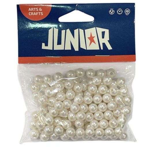 Εικόνα της Χάντρες Junior Perle - Λευκές 8mm 30gr 137505